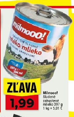 Milmooo! Sladené zahustené mlieko