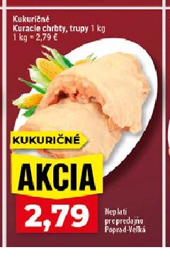 Kukuričné Kuracie chrbty, trupy