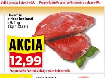 Hovädzie stehno bez kosti býk