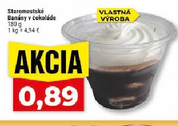 Staromestské Banány v čokoláde