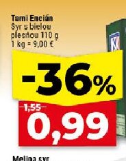 Tami Encián Syr s bielou plesňou