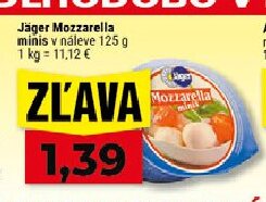 Jäger Mozzarella minis v náleve