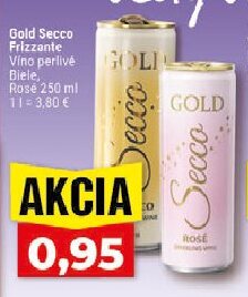 Gold Secco Frizzante Víno perlivé Biele, Rosé