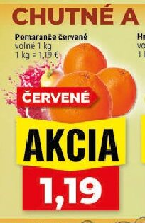 Pomaranče červené voľné