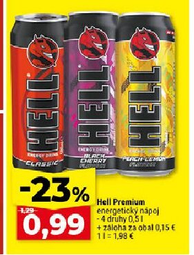 Hell Premium energetický nápoj