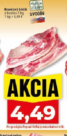 Bravčový bočík s kosťou