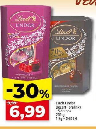 Lindt Lindor Dezert-pralinky