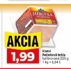 Hamé Pečeňová tehla kalibrovaná