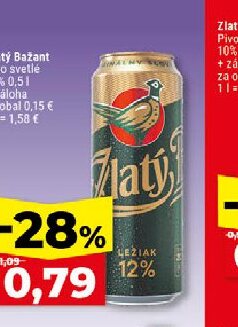 Zlatý Bažant Pivo svetlé 12%
