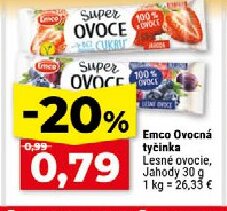 Emco Ovocná tyčinka Lesné ovocie, Jahody