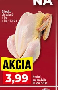 Sliepka chladená
