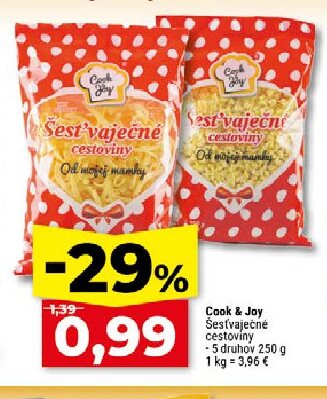 Cook & Jay Šestvaječné cestoviny