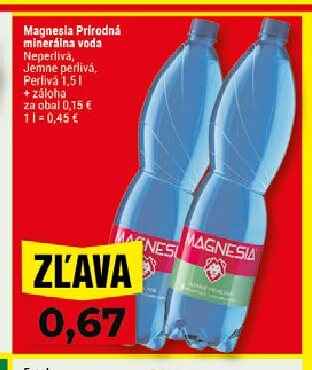 Magnesia Prírodná minerálna voda