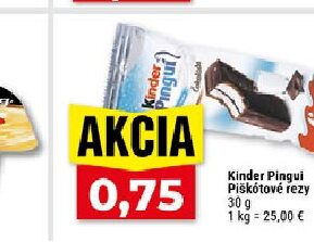 Kinder Pingui Piškótové rezy