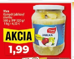 Viva Kompót jablkový štvrtky
