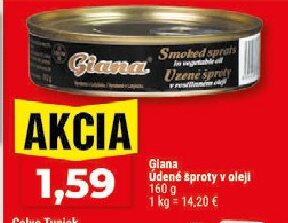 Giana Udené šproty v oleji