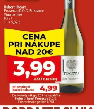 Hubert I heart Prosecco D.O.C. Frizzante