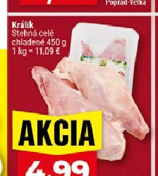 Králik Stehná celé chladené