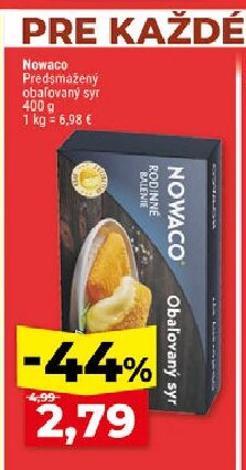 Nowaco Predsmažený obaľovaný syr