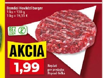 Domáci Hovädzí burger