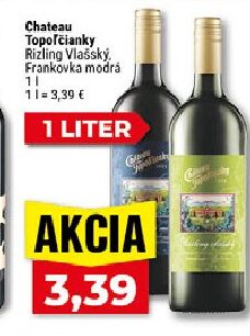 Chateau Topoľčianky Rizling Vlašský, Frankovka modrá