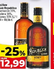 Božkov Rum Republica Exclusive, Solera, Honey