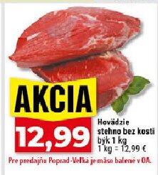 Hovädzie stehno bez kosti býk