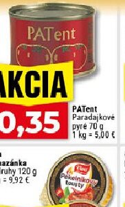 PATent Paradajkové pyré