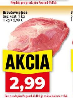 Z FARMY SVODÍN Bravčové plece bez kosti