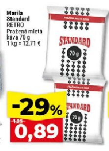 Marila Standard RETRO Pražená mletá káva