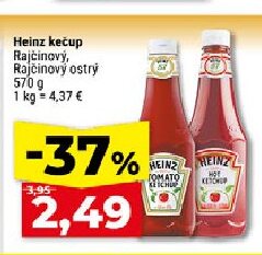 Heinz kečup Rajčinový, Rajčinový ostrý