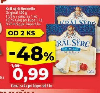 Král sýrů Hermelin Originál
