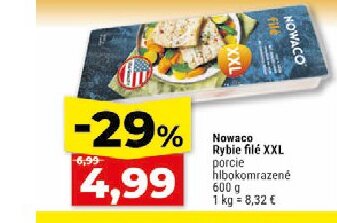Nowaco Rybie filé XXL porcie hlbokomrazené