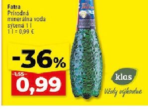Fatra Prírodná minerálna voda sýtená