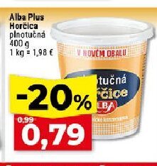 Alba Plus Horčica plnotučná