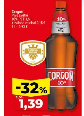 Corgoň Pivo svetlé