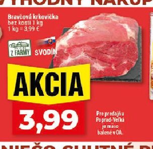 Bravčová krkovička bez kosti