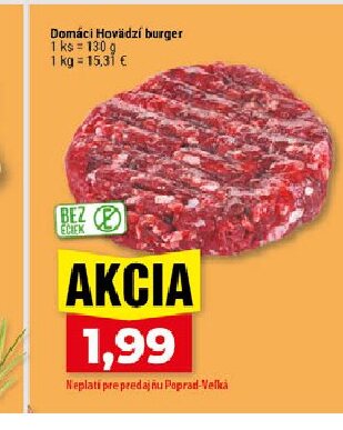 Domáci Hovädzí burger
