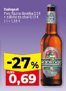 Radegast Pivo Rázna desítka