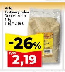 Vido Trstinový cukor Dry demerara