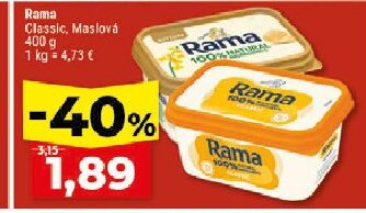 Rama Classic, Maslová