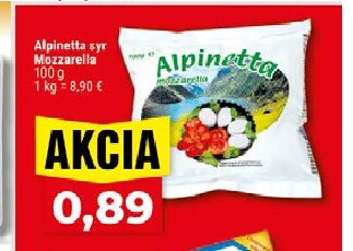 Alpinetta syr Mozzarella
