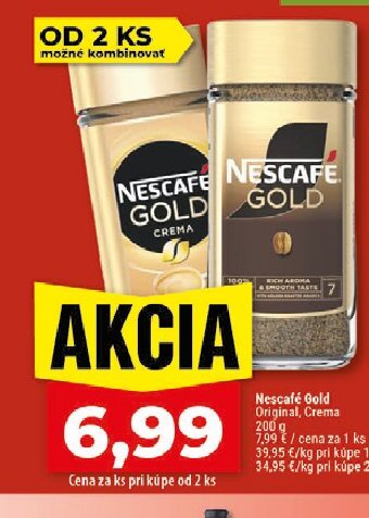 Nescafé Gold Original, Crema