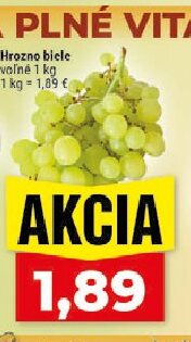 Hrozno biele voľné