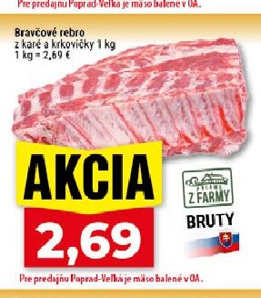 Bravčové rebro z karé a krkovičky