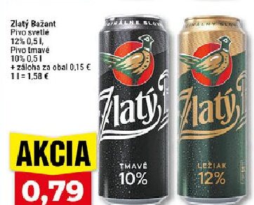 Zlatý Bažant Pivo svetlé, Pivo tmavé