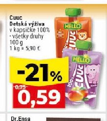 Cuuc Detská výživa v kapsičke 100%