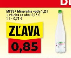 MISS+ Minerálna voda