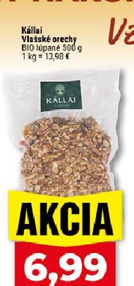 Kállai Vlašské orechy BIO lúpané