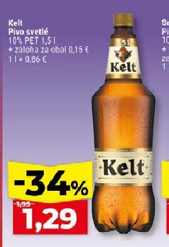 Kelt Pivo svetlé 10% PET